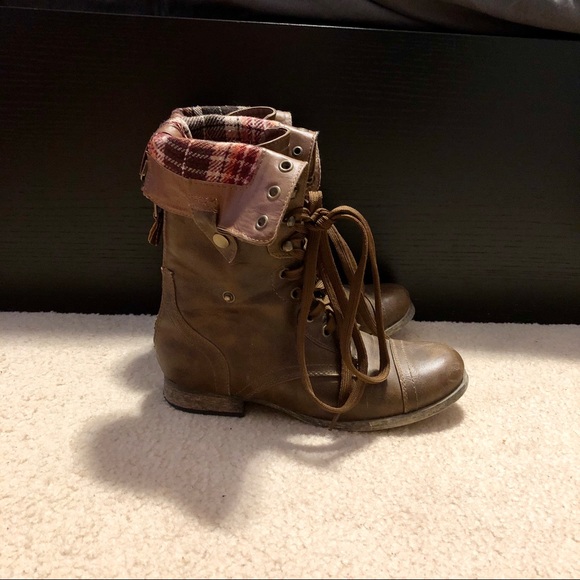 Brown combat boots - Picture 5 of 6